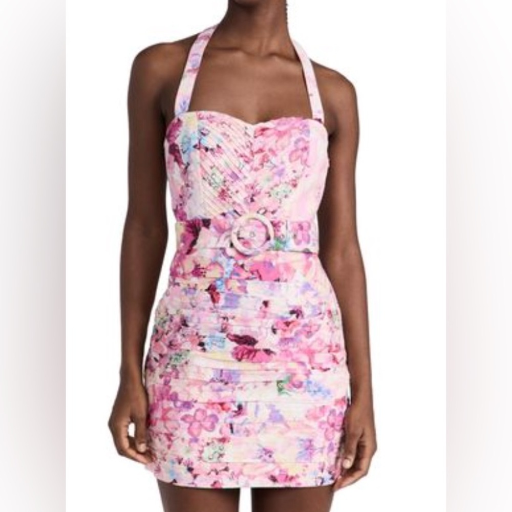 HEMANT & NANDITA Pink Floral Dress